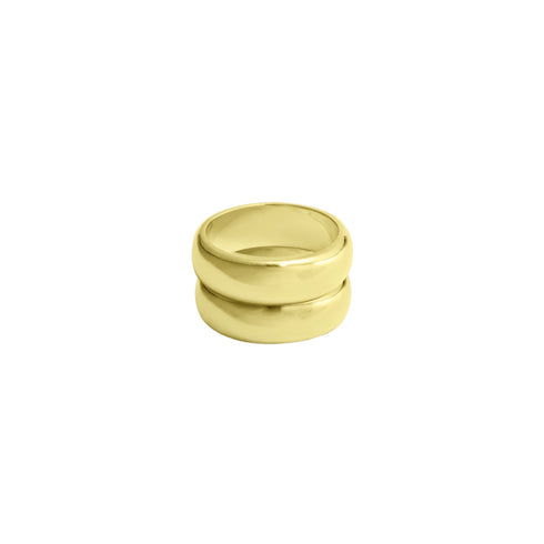 DOUBLE TROUBLE RING GOUD